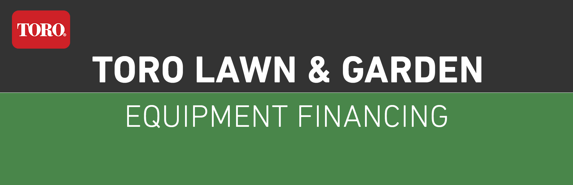 Toro: Lawn & Garden Equipment Financing